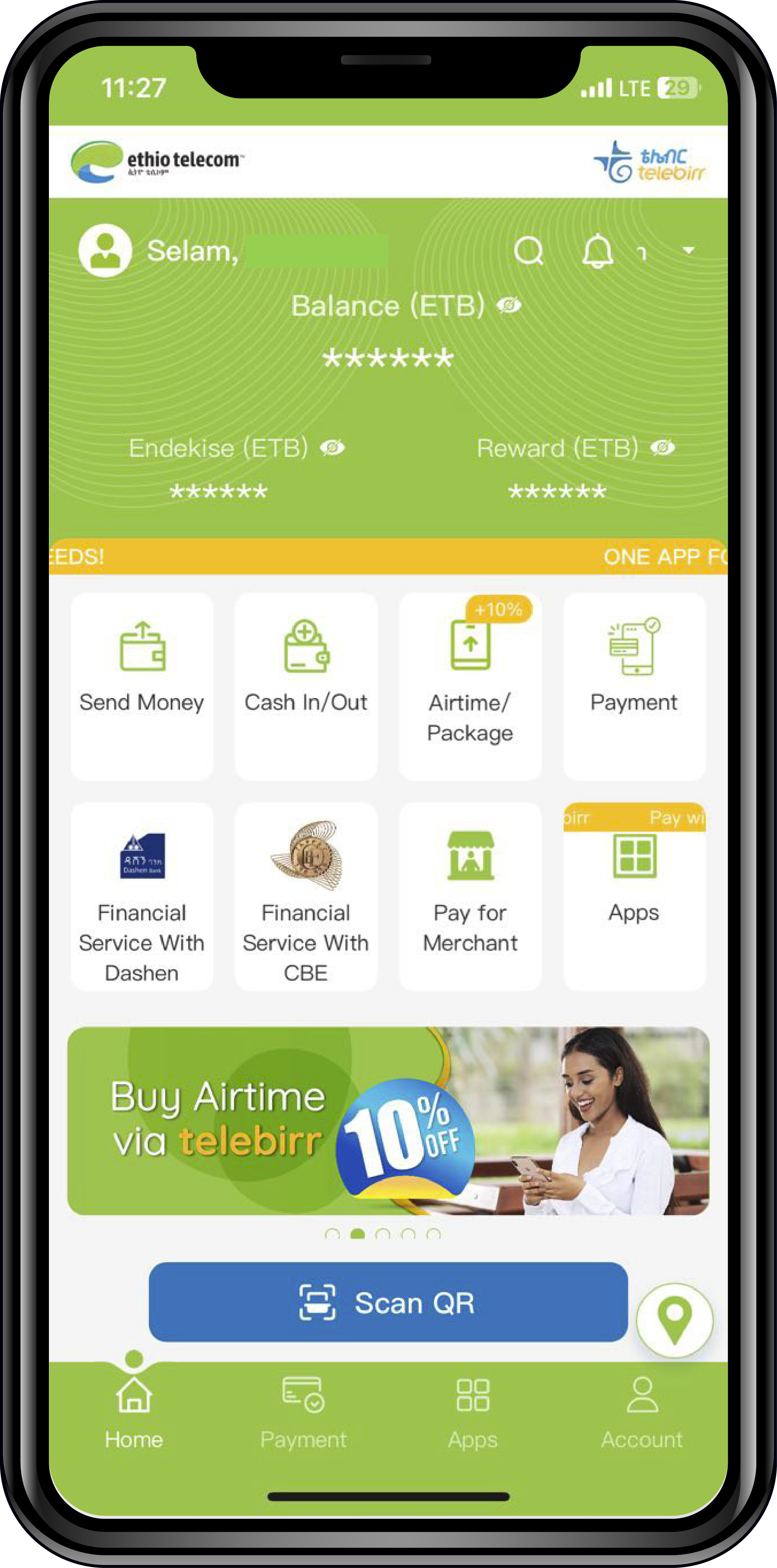 deposit tele birr – ethiotelecom